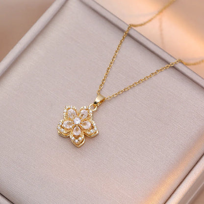 Elegance in Bloom Pendant Necklace
