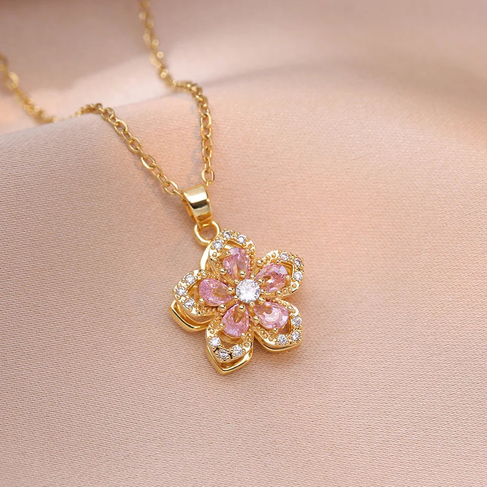 Elegance in Bloom Pendant Necklace
